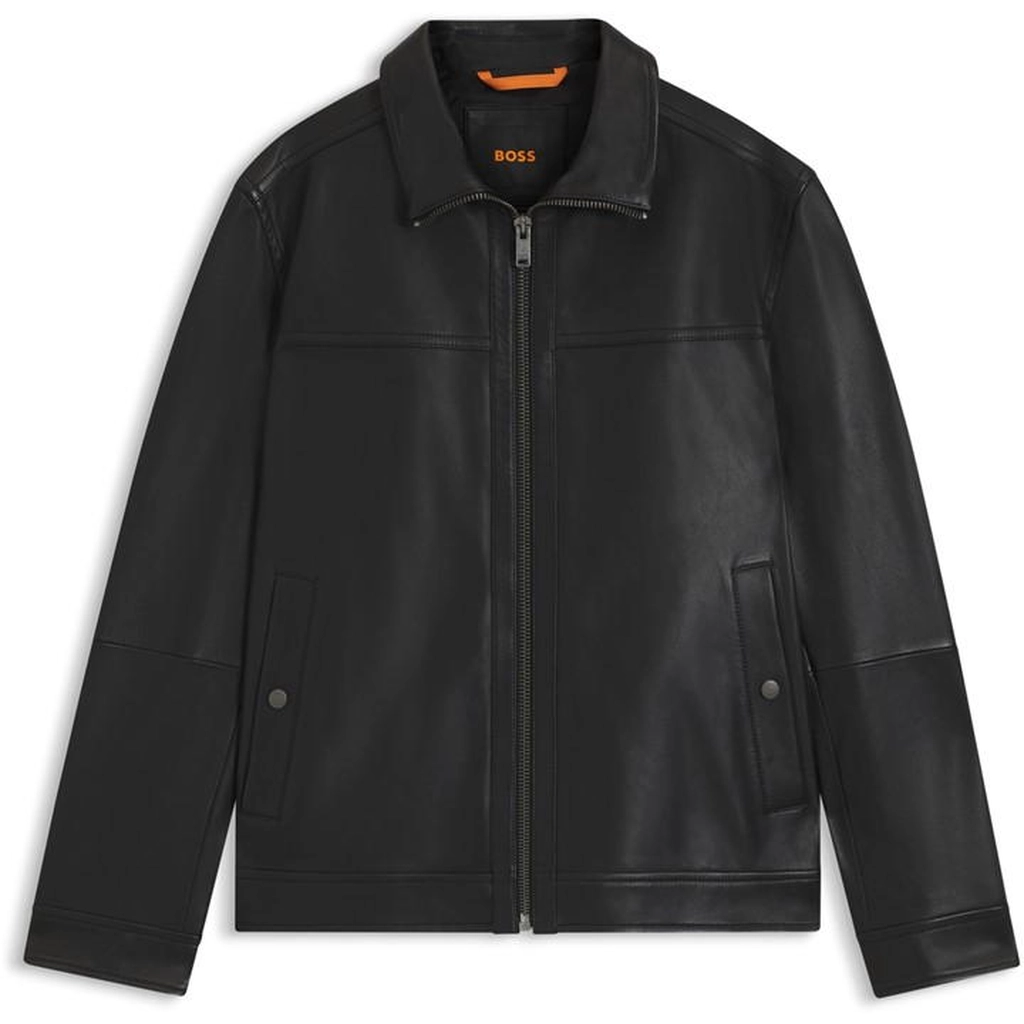 Hugo Boss Leather Jacket - Black